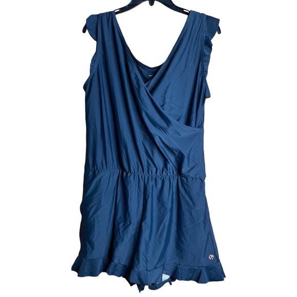 Honeymark Sage Gray Swim Romper XL NWT - Picture 3 of 9